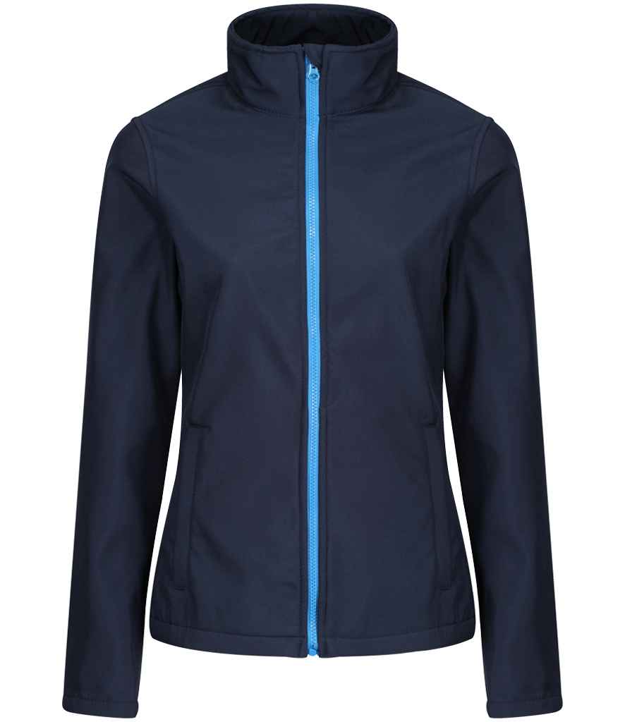 Regatta Ladies Ablaze Printable Soft Shell Jacket - Navy/French Blue