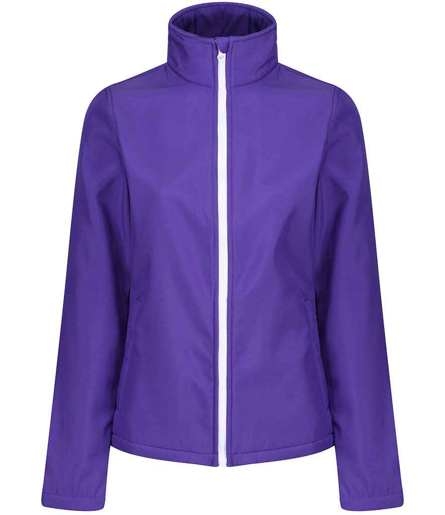 Regatta Ladies Ablaze Printable Soft Shell Jacket - Vibrant Purple/Black
