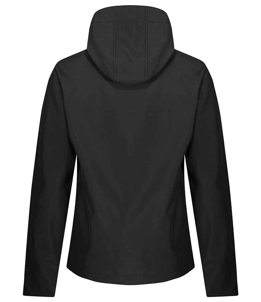 Regatta Venturer Three Layer Hooded Soft Shell Jacket - Black/Black