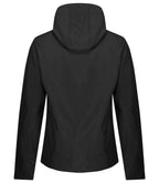 Regatta Venturer Three Layer Hooded Soft Shell Jacket - Black/Black