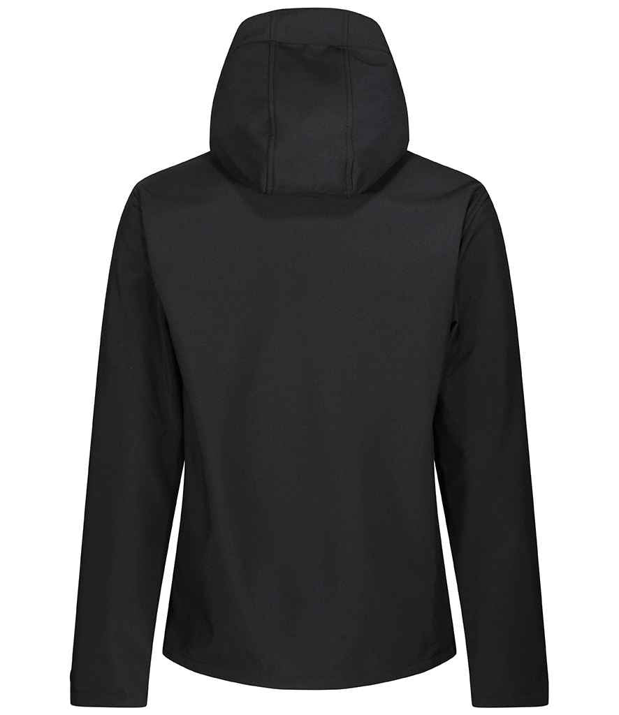 Regatta Venturer Three Layer Hooded Soft Shell Jacket - Black/Classic Red