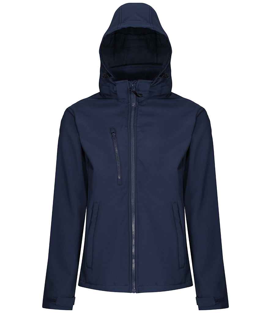 Regatta Venturer Three Layer Hooded Soft Shell Jacket - Navy/Navy