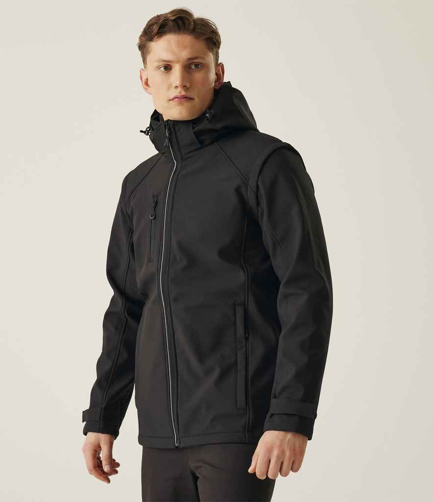Regatta Erasmus 4-in-1 Soft Shell Jacket - Black/Black