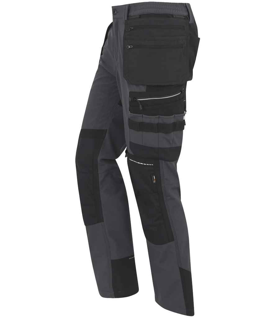 Regatta 4TEX Stretch Holster Trousers - Slate Grey/Black