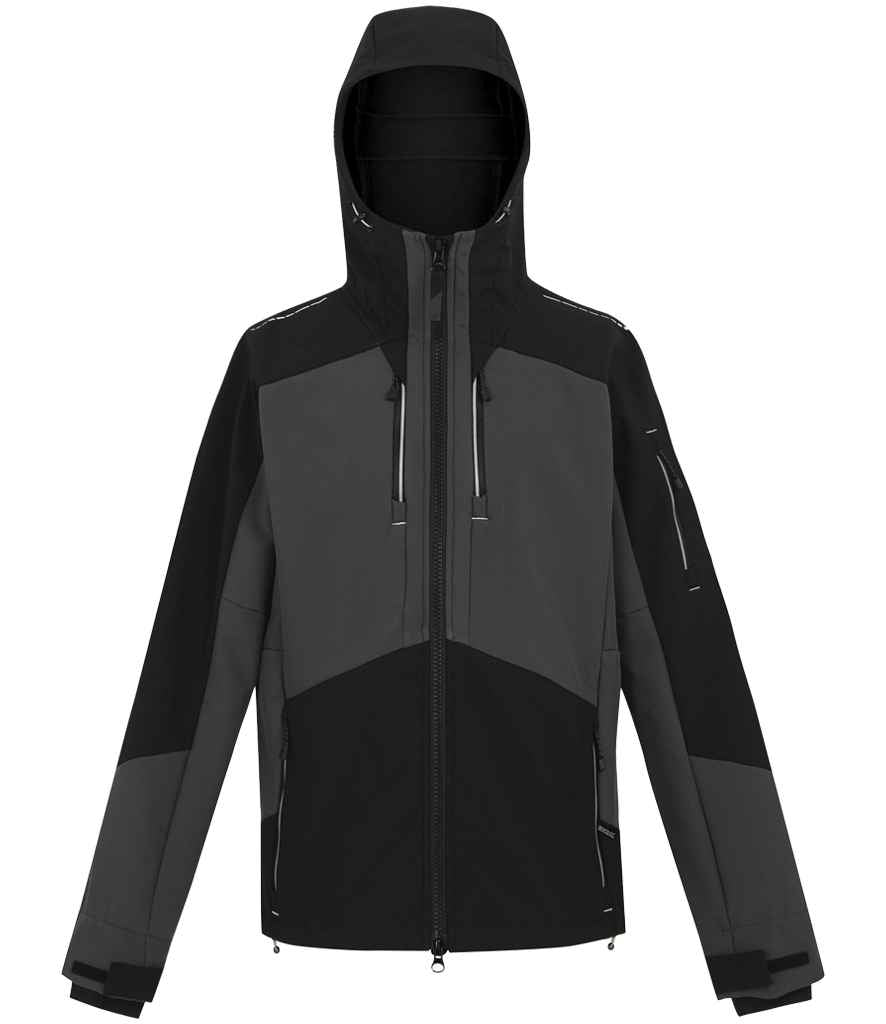 Regatta 4TEX Stretch Three Layer Soft Shell Jacket - Slate Grey/Black