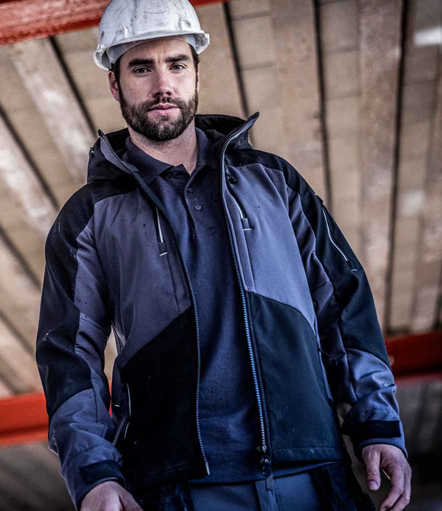 Regatta 4TEX Stretch Three Layer Soft Shell Jacket - Slate Grey/Black