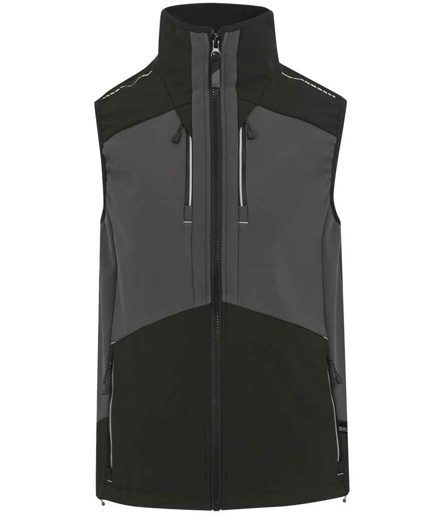 Regatta 4TEX Stretch Three Layer Soft Shell Bodywarmer - Slate Grey/Black
