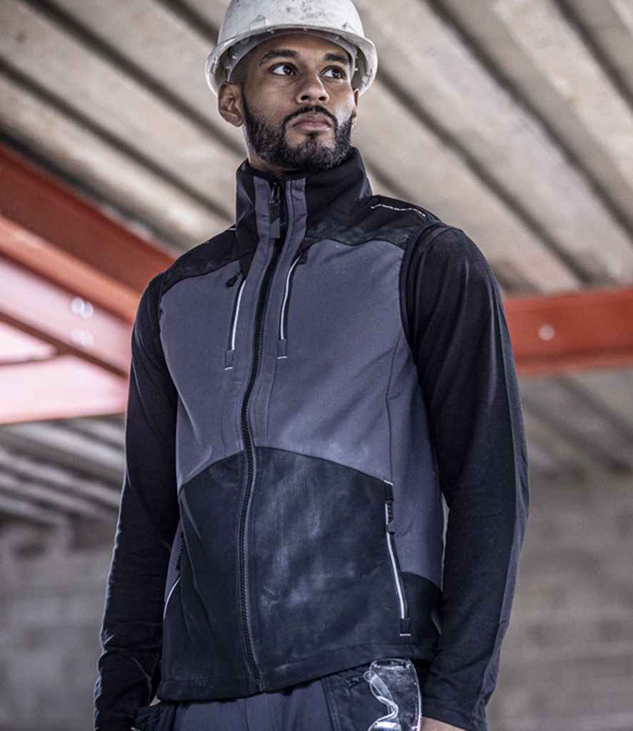 Regatta 4TEX Stretch Three Layer Soft Shell Bodywarmer - Slate Grey/Black
