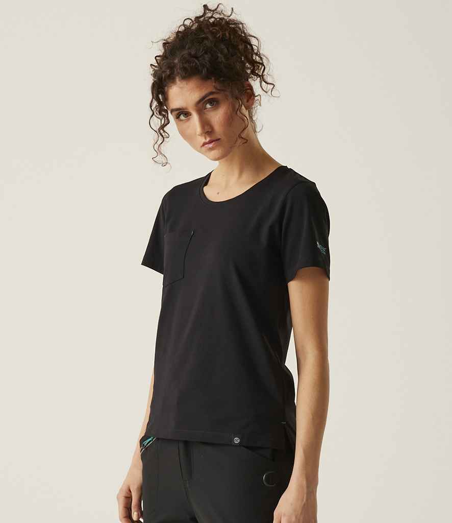 Regatta Ladies Ada Cotton Stretch T-Shirt - Black