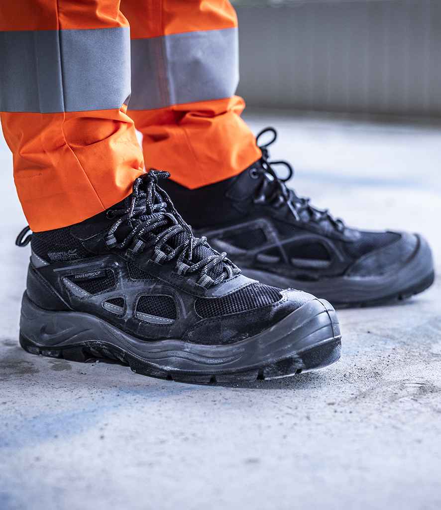 Regatta Safety Footwear Limestone Waterproof S6 Boots - Black/Granite
