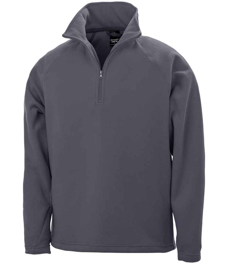 Result Core Zip Neck Micro Fleece - Charcoal