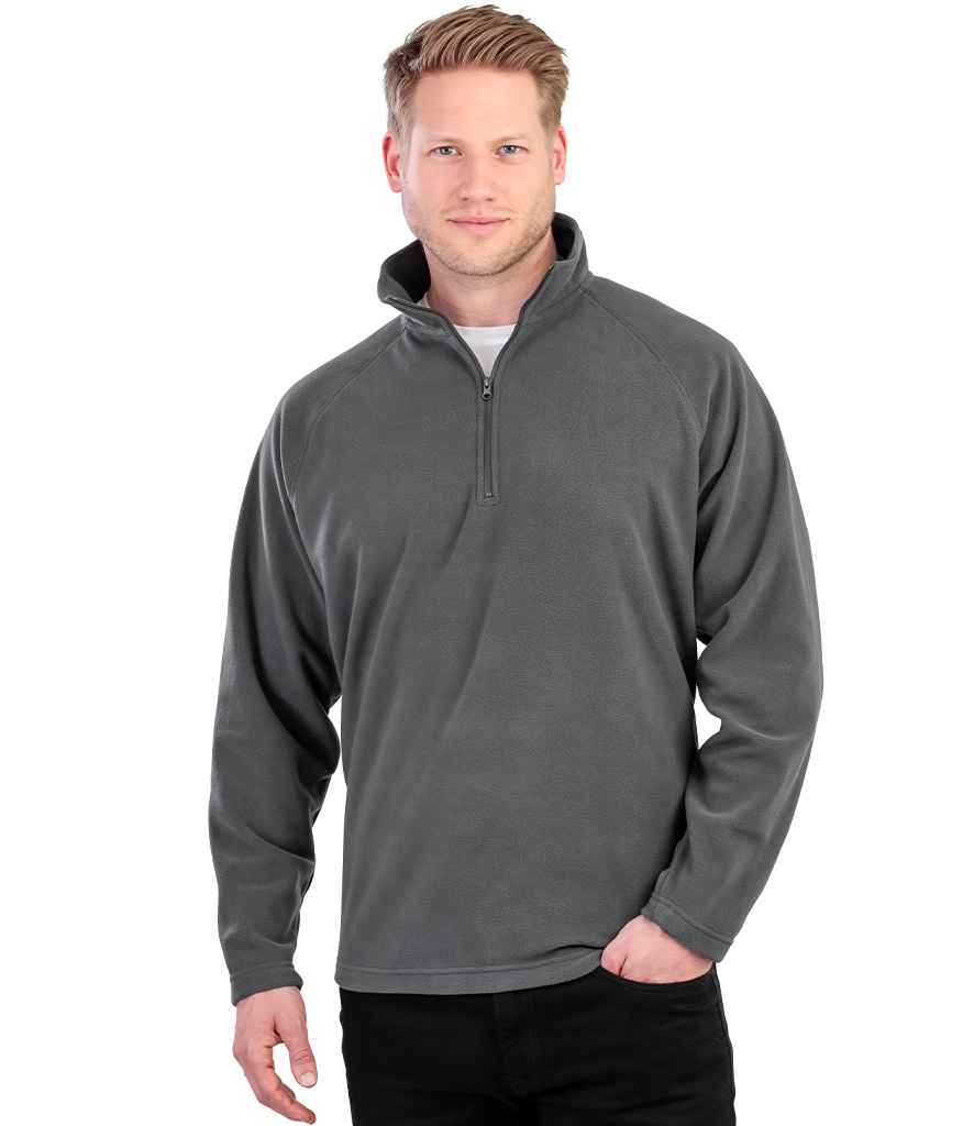 Result Core Zip Neck Micro Fleece - Charcoal