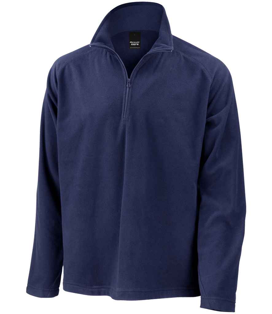 Result Core Zip Neck Micro Fleece - Navy