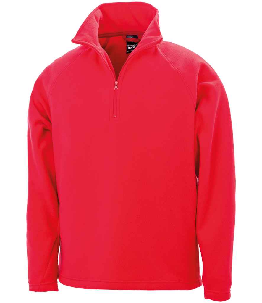 Result Core Zip Neck Micro Fleece - Red