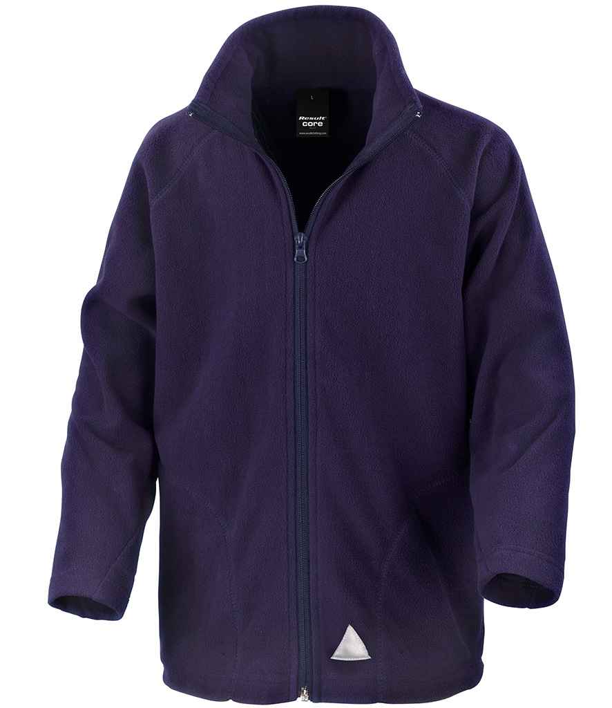 Result Core Kids/Youths Micro Fleece Jacket - Navy