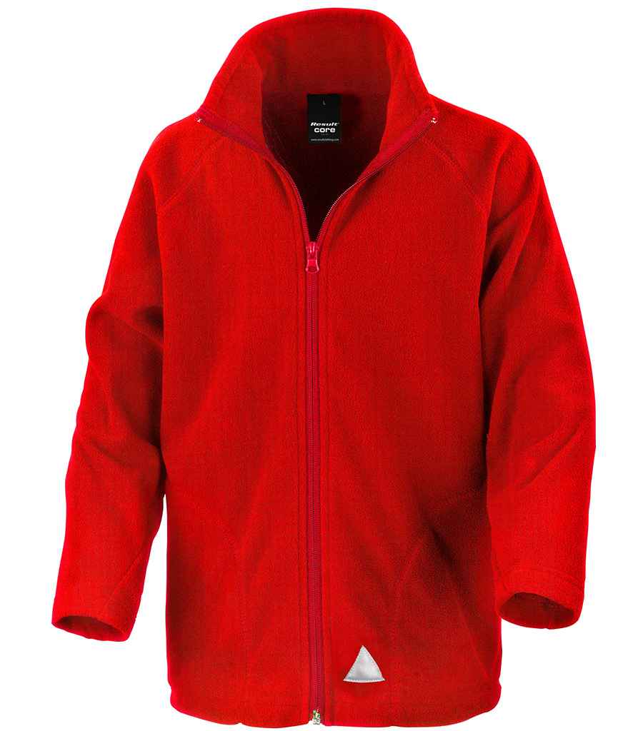 Result Core Kids/Youths Micro Fleece Jacket - Red