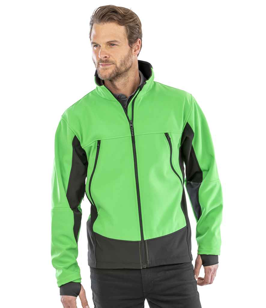 Result Soft Shell Activity Jacket - Vivid Green