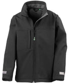 Result Recycled Kids Classic Three Layer Soft Shell Jacket - Black