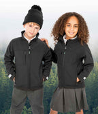 Result Recycled Kids Classic Three Layer Soft Shell Jacket - Black