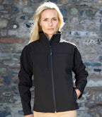 Result Recycled Ladies Classic Three Layer Soft Shell Jacket - Black