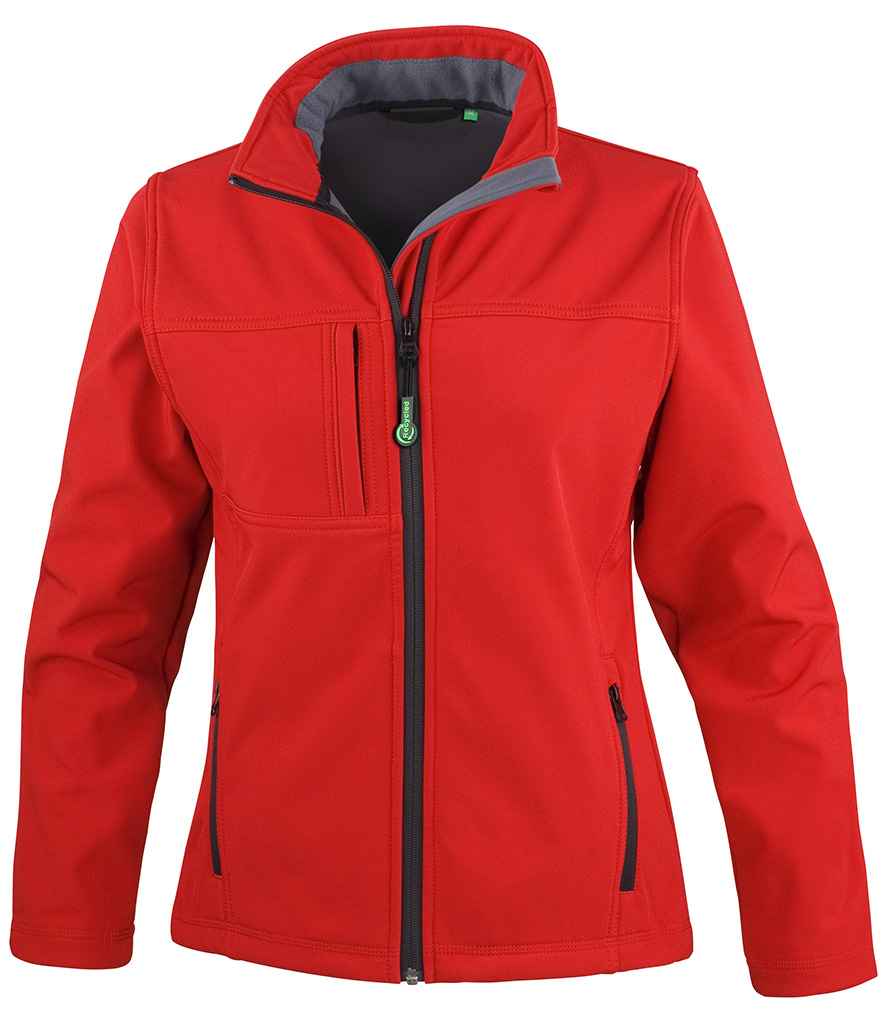 Result Recycled Ladies Classic Three Layer Soft Shell Jacket - Red