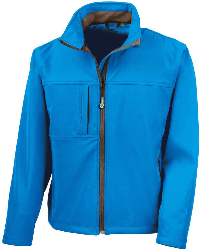 Result Recycled Classic Three Layer Soft Shell Jacket - Azure