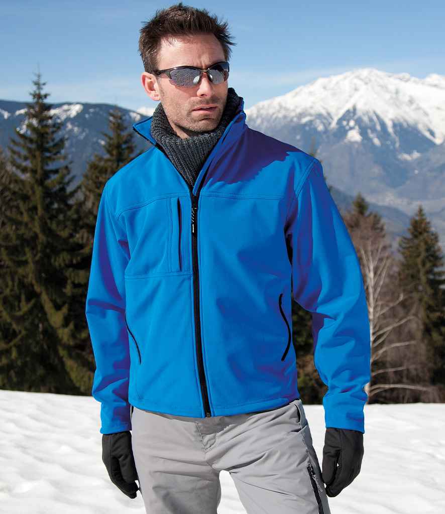 Result Recycled Classic Three Layer Soft Shell Jacket - Azure