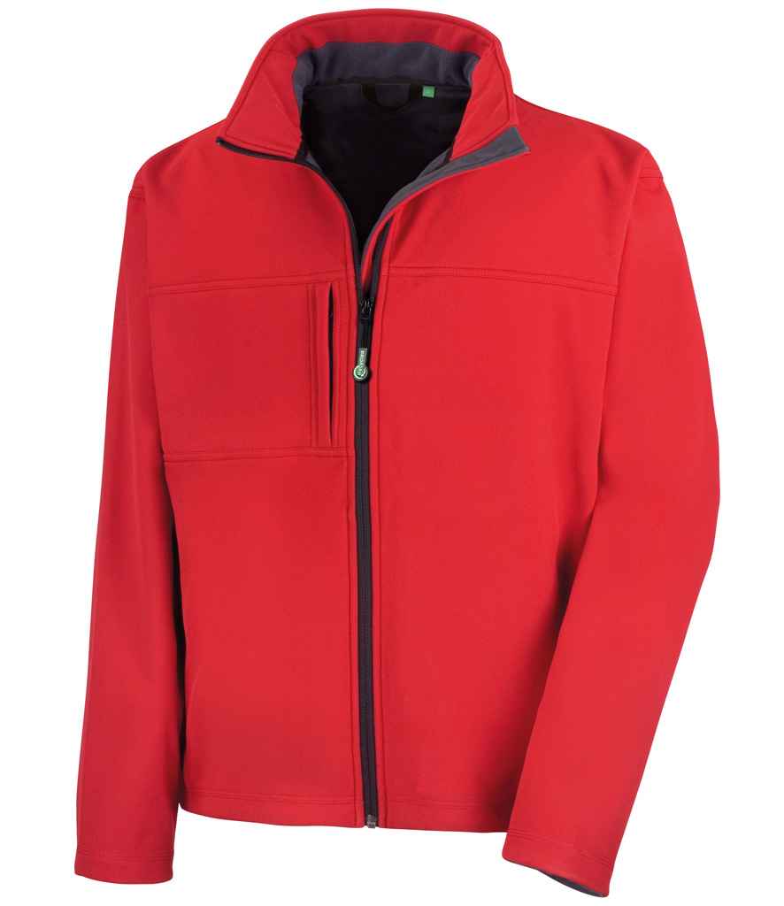 Result Recycled Classic Three Layer Soft Shell Jacket - Red