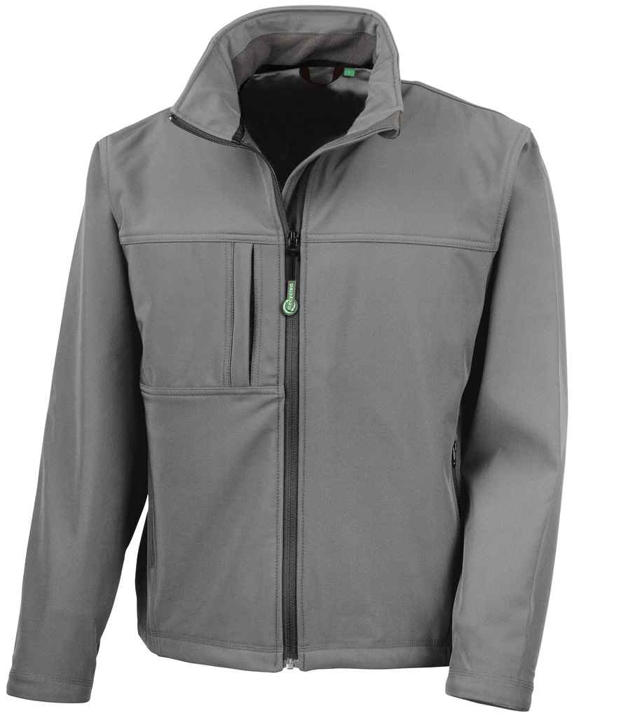Result Recycled Classic Three Layer Soft Shell Jacket - Workguard Grey