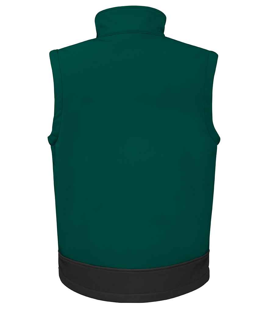Result Recycled Soft Shell Bodywarmer - Bottle Green/Black