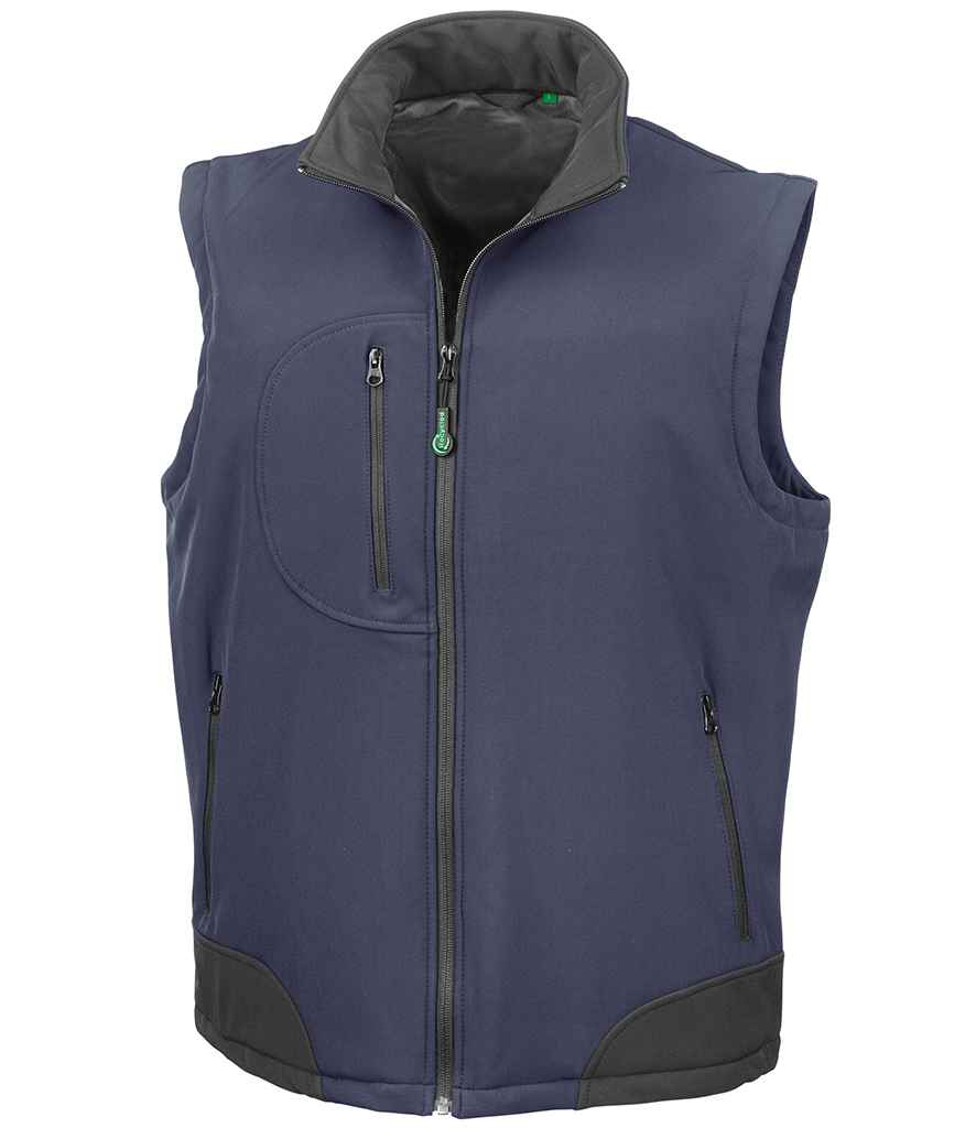 Result Recycled Soft Shell Bodywarmer - Navy/Black