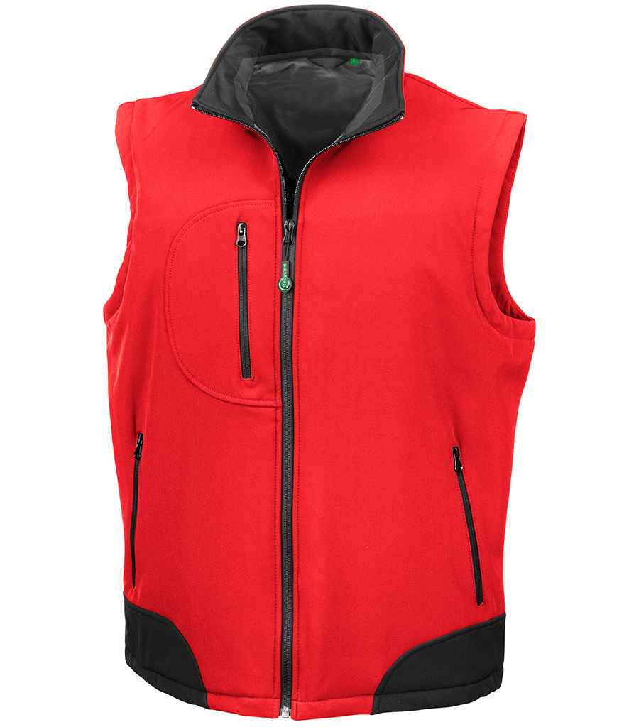 Result Recycled Soft Shell Bodywarmer - Red/Black