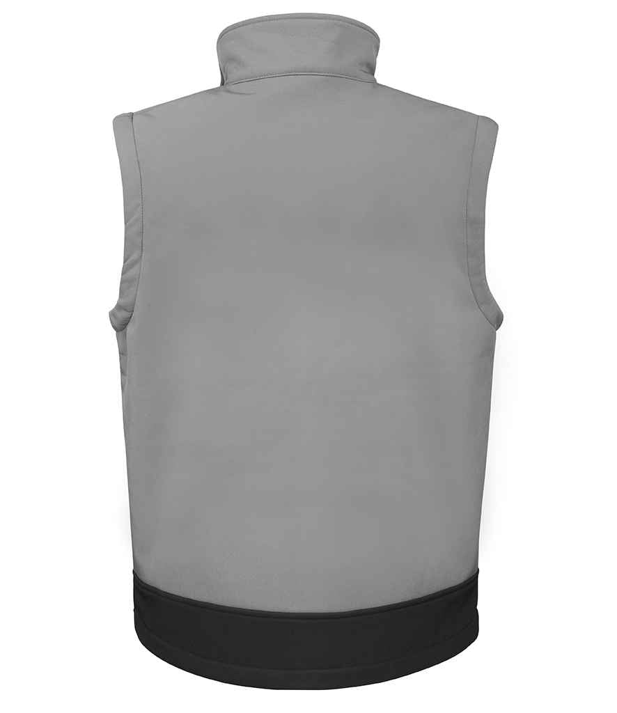 Result Recycled Soft Shell Bodywarmer - Workguard Grey/Black