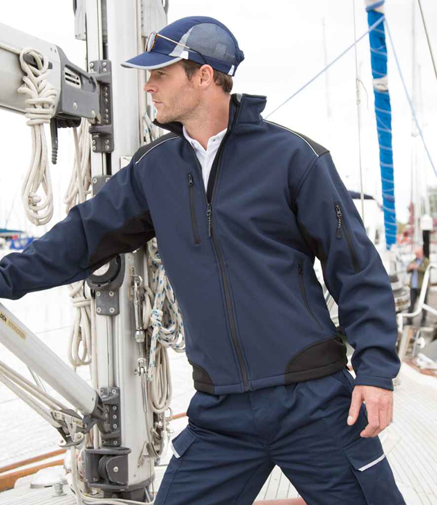 Result Work-Guard Ripstop Soft Shell Jacket - Navy/Black