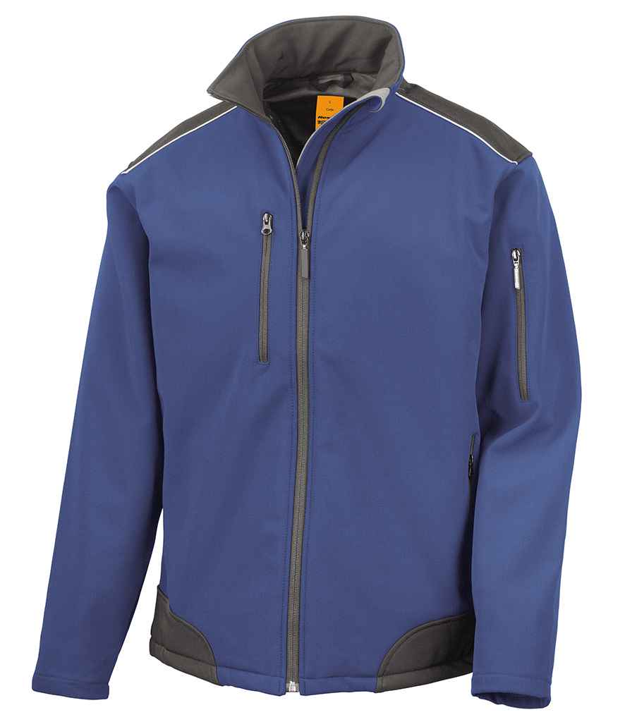 Result Work-Guard Ripstop Soft Shell Jacket - Royal Blue/Black