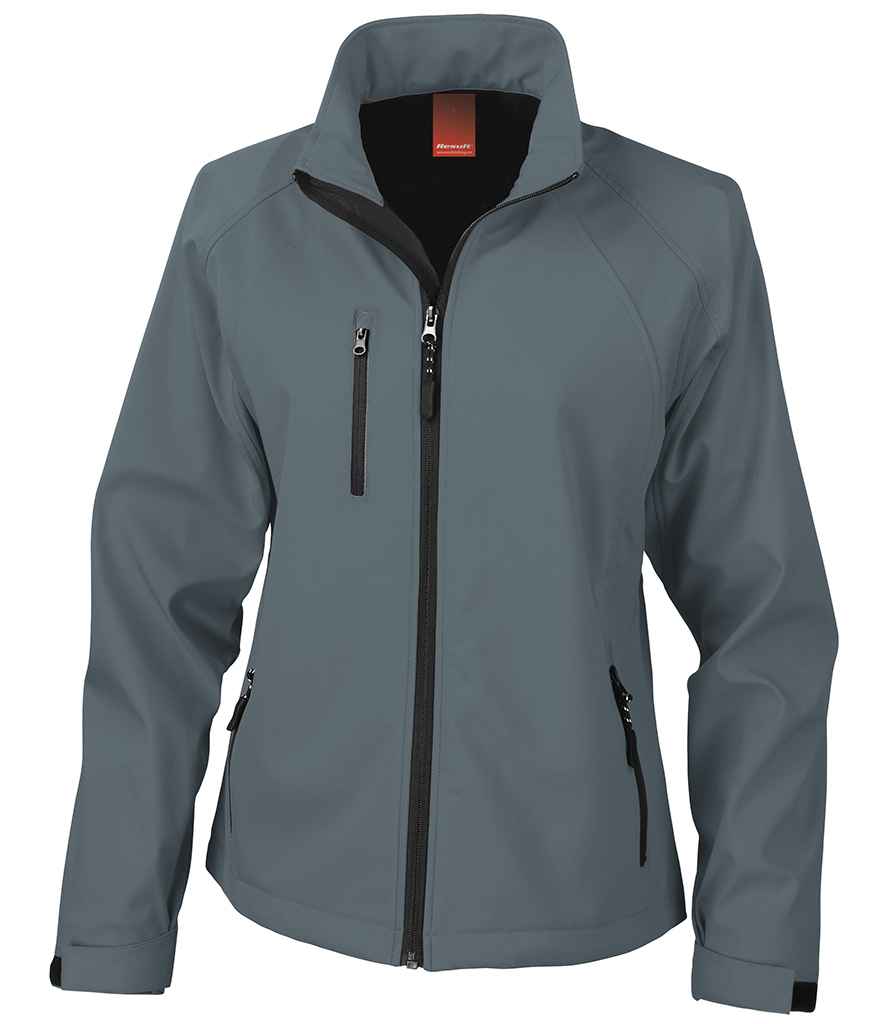 Result Ladies Base Layer Soft Shell Jacket - Silver Grey