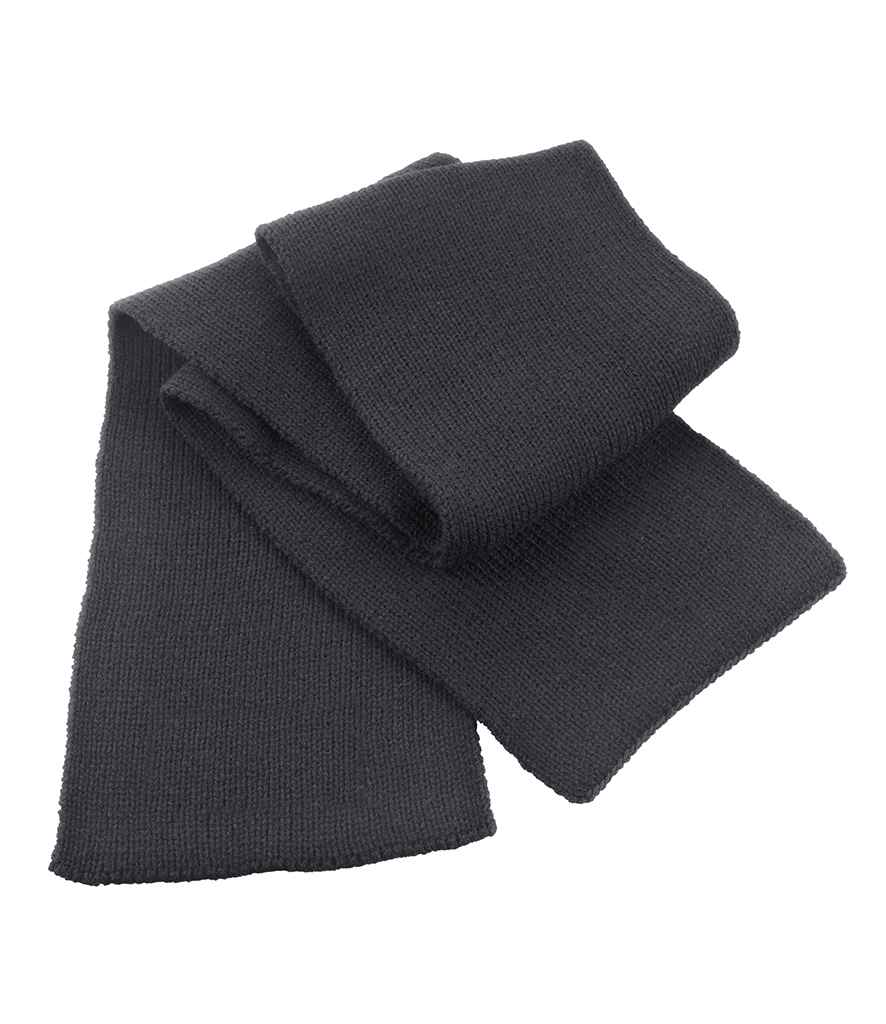 Result Classic Heavy Knit Scarf - Charcoal