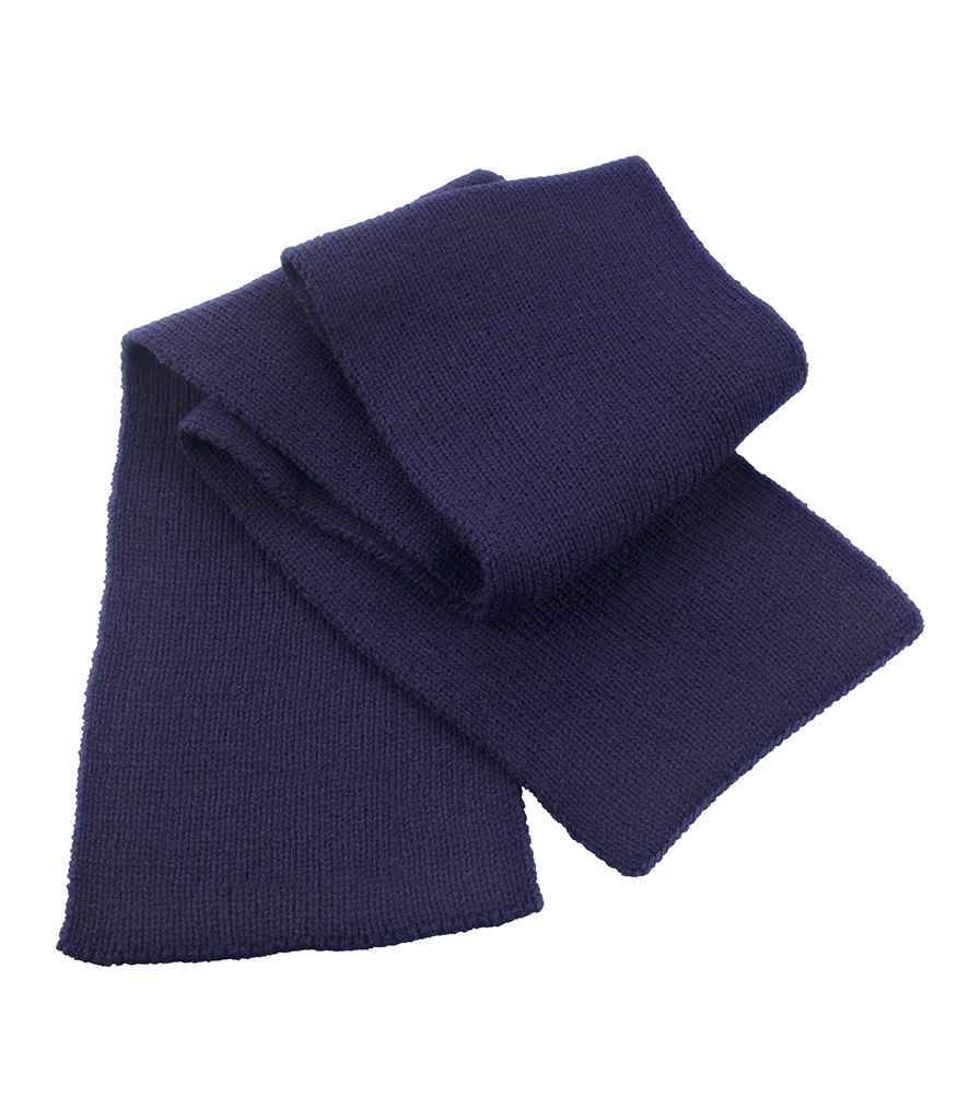 Result Classic Heavy Knit Scarf - Navy