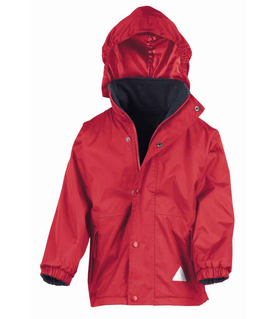 Result Recycled Kids/Youths Fleece Lined StormDri 6000 Jacket - Red/Navy