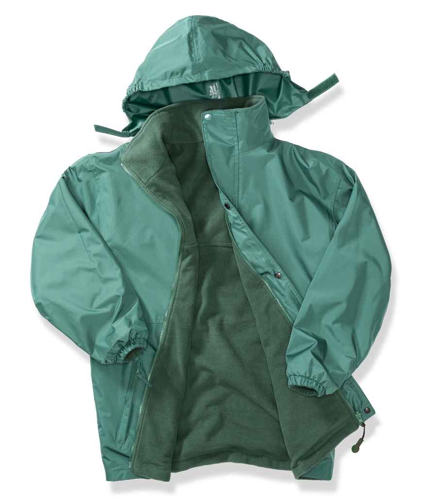 Result Recycled StormDri 6000 Jacket - Bottle Green/Bottle Green
