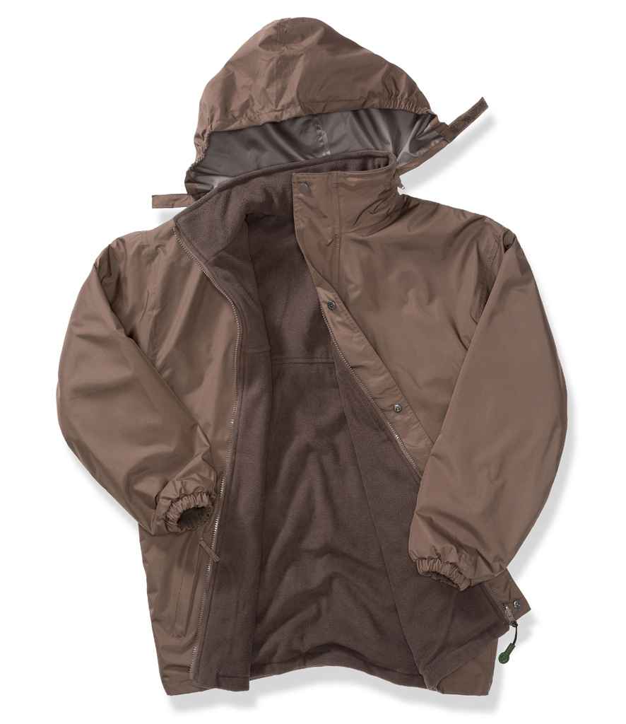 Result Recycled StormDri 6000 Jacket - Brown/Brown