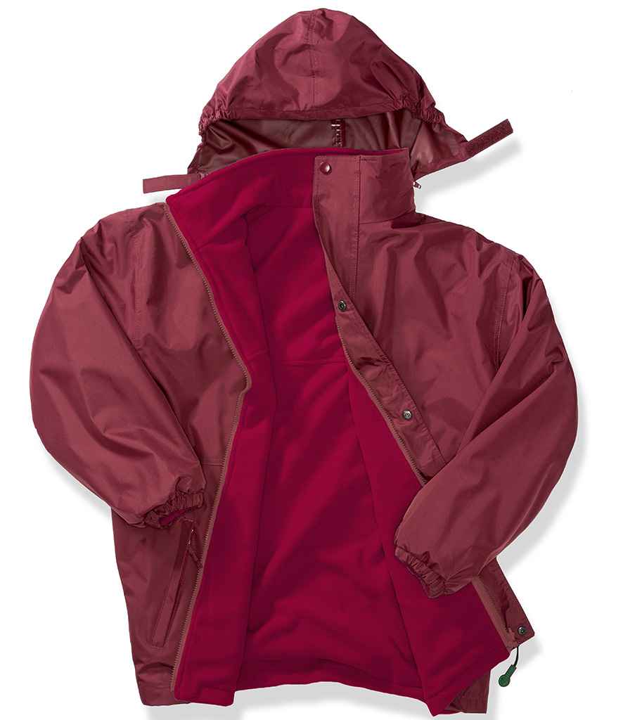 Result Recycled StormDri 6000 Jacket - Burgundy/Burgundy