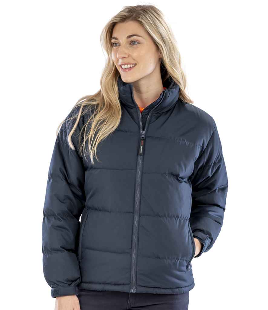 Result Recycled Ladies Holkham Down Feel Jacket - Navy