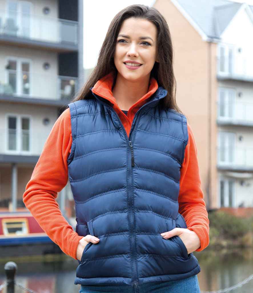 Result Urban Ladies Ice Bird Padded Gilet - Navy