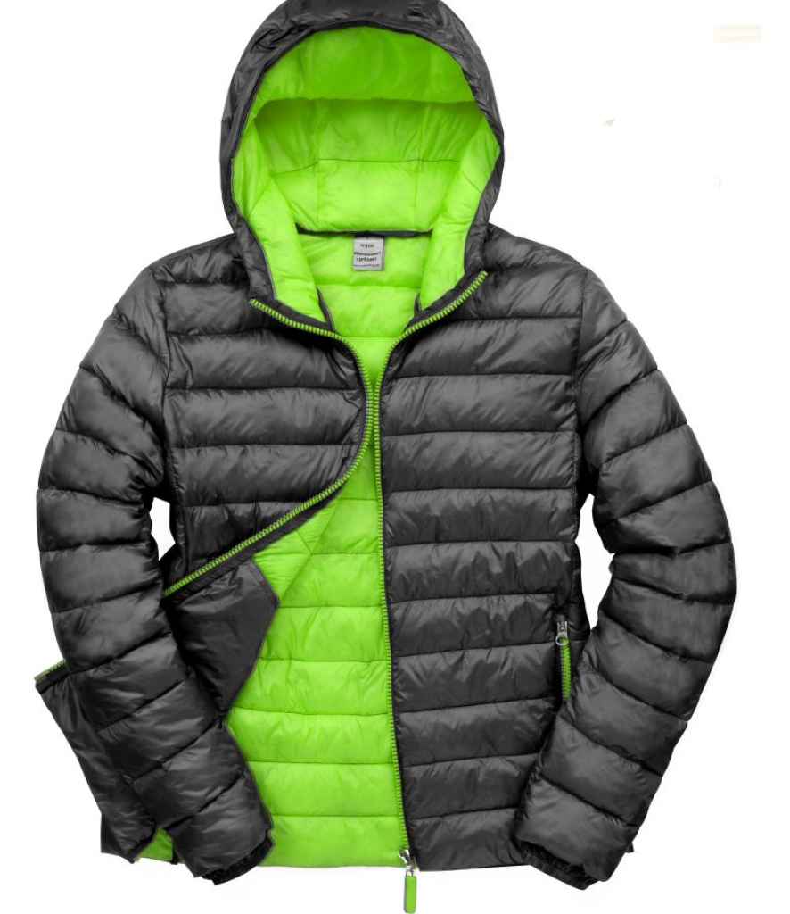 Result Urban Snow Bird Padded Jacket - Black/Lime Green