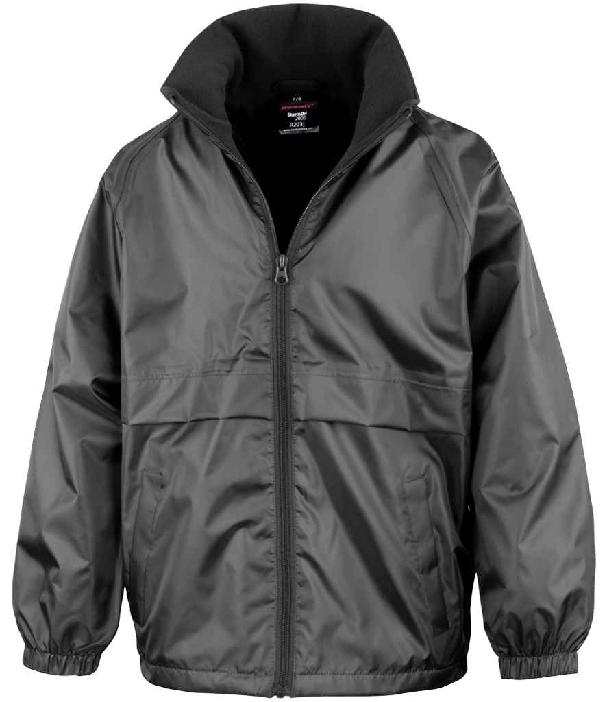 Result Core Kids Micro Fleece Lined Jacket - Black