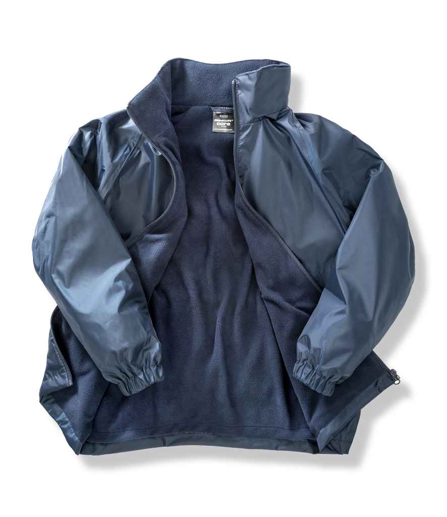 Result Core Kids Micro Fleece Lined Jacket - Navy