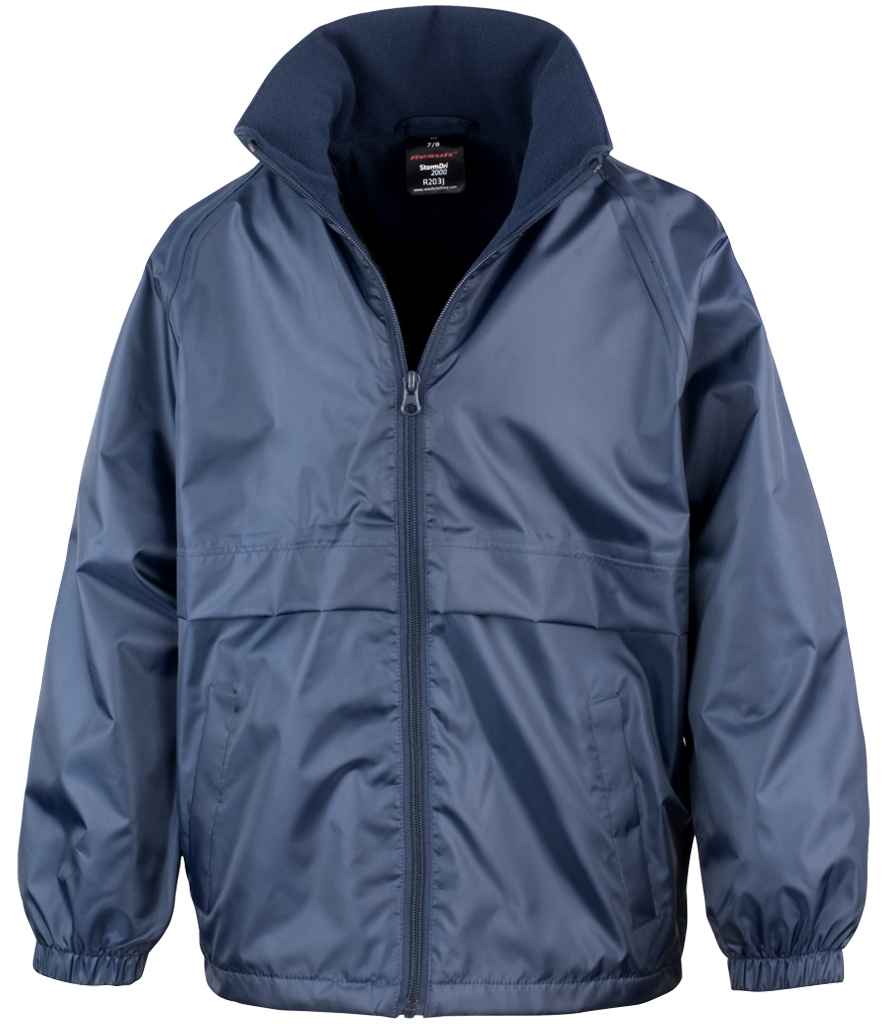 Result Core Kids Micro Fleece Lined Jacket - Navy