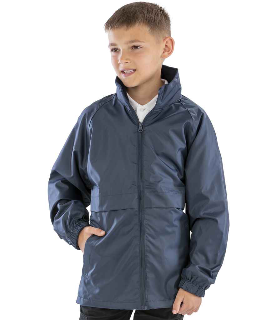 Result Core Kids Micro Fleece Lined Jacket - Navy