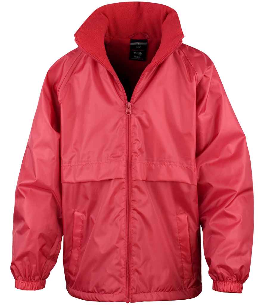 Result Core Kids Micro Fleece Lined Jacket - Red